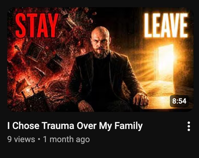 I Chose Trauma Over My Family