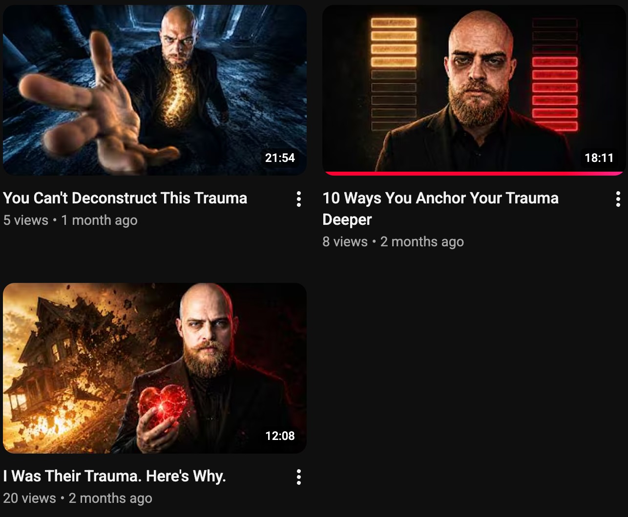 YT LF grid 2, 3 latest thumbnails